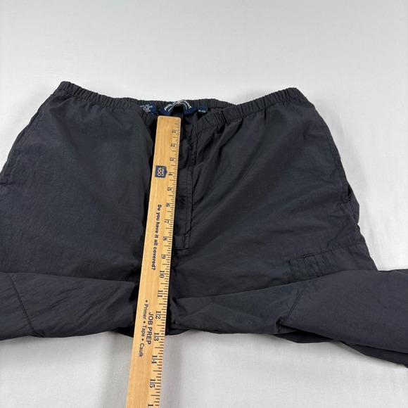 Vintage Polo Sport Ralph Lauren Track Pants Mens Medium Black Stretch Y2K - Picture 8 of 13